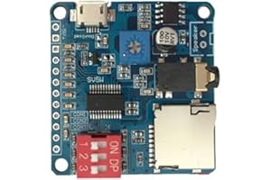 GENERIC Voice Sound Playback Module Arduino MP3 Player Module UART I/O Trigger Class D Amplifier Board 5W 8M Storage DY-SV5W SD/TF Card