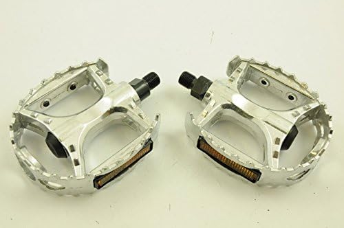 PAIR BEAR TRAP TYPE QUALITY BMX PEDALS SOLID ALL ALLOY PLATFORM ROUNDED PEDAL WITH STRONG 1/2” CR-MO AXLE PE604