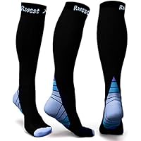 Rwest Calze a Compressione Graduata per Uomo E Donna capacità di Resistenza, Migliara Le Prestazioni per Sport, Corsa, Escursioni, Giri in Bici, Viaggi in Aereo.