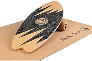 ‎JUCKER HAWAII JUCKER HAWAII Balance Boards - Trick & Surf Balanceboard (100% Echtholz) mit extra rutschfester Oberfläche - Find Your Balance
