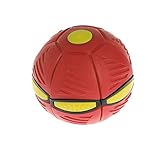 1: Flat Ball Beach Garden Bola Mágica del UFO del Fútbol De Los Niños, Bola De La Deformación De La Luz del Led Bola De Pulido Bola Respirable Adulto De La Descompresión Bola del Juguete Regalos De Los Niños Creativos