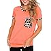 Produktbild Damen Tee, Rundhals Kurzarm Basic T-Shirt Sonnenblume Drucken Tops Modisch Casual Sommertop Lose Kurzarmshirt