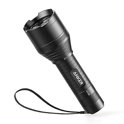 Anker Bolder LC130 Lampe de Poche LED - Lampe Torche 1300 Lumens Rechargeable avec 3 LED Cree, Indice Waterproof IP67, 5 Modes d'Éclairage et Pile 26650 Rechargeable Incluse