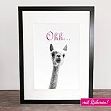 Bild, Deko, Poster, Kunstdruck, gerahmt, Spruch