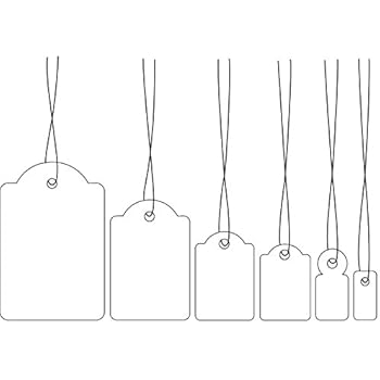 Étiquettes De Bagages Blanches Avec Ficelles - Lot De Vente Au Détail