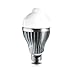 Produktbild LEd4U LED8090IR-WC LED Birne Lampe mit Bewegungsmelder PIR Sensor E27, 8W silber