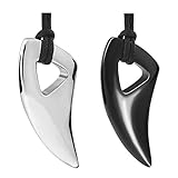 Wolfzahnformhalsketten, ins Auge fallender scharfer Blick