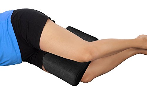 Bonmedico® Orthopädisches Knie-Kissen für Seitenschläfer, sorgt für Druckentlastung und ermöglicht eine ergonomische Schlafposition, in Schwarz/ Black - 4