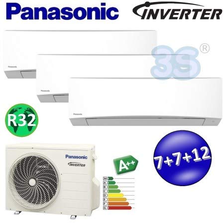 Climatizzatore trial split inverter R32 PANASONIC serie TZ 7000+7000+12000