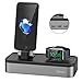 Produktbild Oittm 5 USB Ladestation für iPhone und Apple Watch Series 3/ Apple Watch Series 3 with Cellular/ Apple Watch Series 2/ Apple Watch Series 1/ Apple Watch Nike + und iPhone 8, iPhone 8 plus, iPhone X, iPhone 6 Plus, iPhone 6, iPhone 7 Plus, iPhone 7, iPad mini, iPod, Apple Pencil, Siri Remote (Ohne Kabel)(Grau)