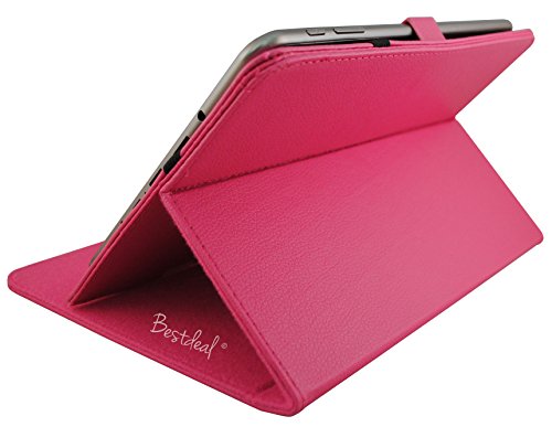 Bestdeal® Rosa PU Lederner Tasche Case Hülle für Octa Core CPU Allwinner A83T 10.1 inch zoll Tablet PC + Stylus - 3