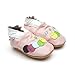 Soft Leather Baby Shoes Caterpillar Pink 6-12 months