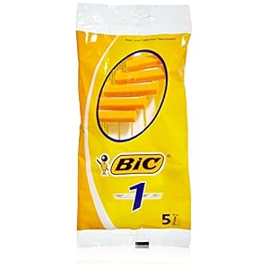 Bic Razor 1 Sheet, Pack of 5