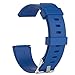 Produktbild CWeep Wristband for Fitbit Versa Bands Silicone with Case, Sport Band Strap Replacement Wristband Fitbit Versa, Bands Compatible Fitbit Versa SmartWatch Women Men - Blue, L