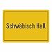 Produktbild Mousepad Ortsschild Schwäbisch Hall schwarz
