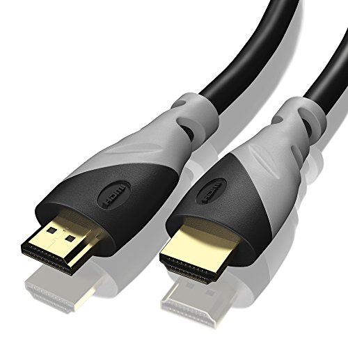 2m – Ultra HD 4k HDMI Kabel 1.4a / 2.0 | High Speed with Ethernet | neues Modell 2015 / Kabel 3 fach geschirmt / inkl. Stecker- und Kontaktschirmung | 4K Ultra HD 2160p / Full HD 1080p | 3D / ARC / CEC | zwei Meter - 3