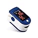 Produktbild LED Fingerraum Impuls Oximeter tragbar Automatik Ruf die Polizei Heartbeat-Überwachung Oximeter Blutsauerstoffsättigung Sensor,Blue