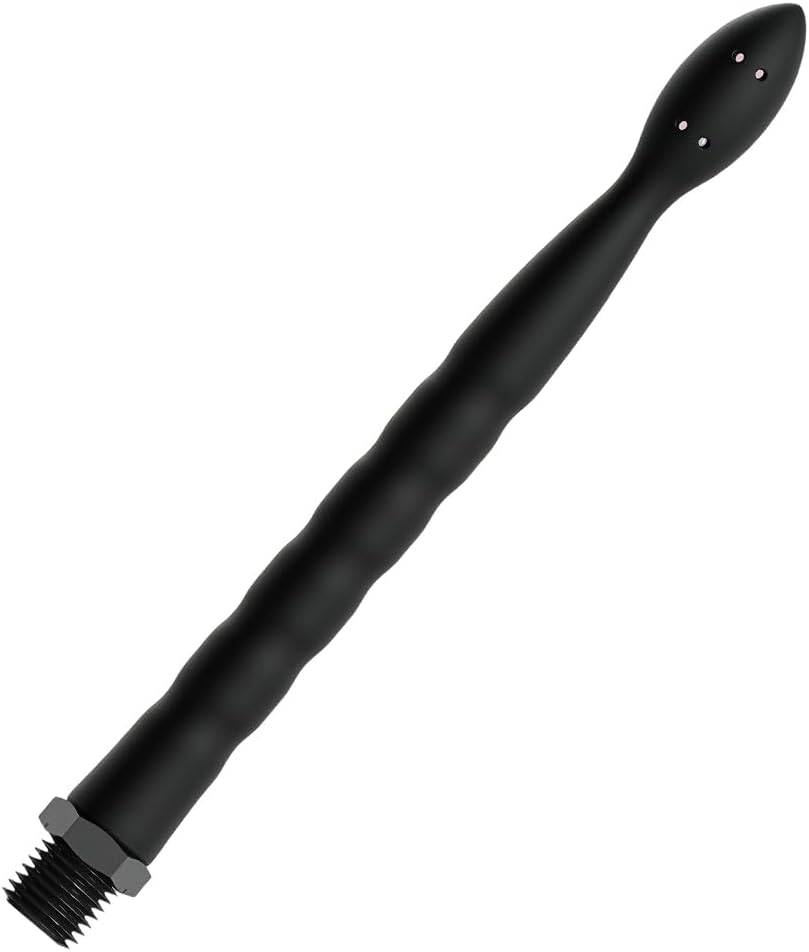 Ducha Anal, Enema Para Ano Con Tubo De 8 Orificios, Material De Silicona, Instrumentos Para La Limpieza De Las Partes íNtimas De Hombres Y Mujeres (Negro)
