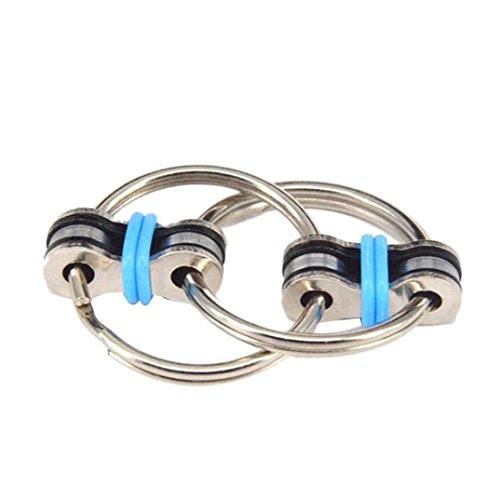 Finger toys, Magiyard Chain Fidget Toy Hand Spinner Key Ring Sensory Toys Stress Relieve ADHD Top ZZY (Blue) Finger toys, Magiyard Chain Fidget Toy Hand Spinner Key Ring Sensory Toys Stress Relieve ADHD Top ZZY (Blue)