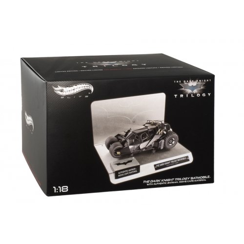 Hotwheels Elite 1:18 Batmobile Tumbler with Batman Cape Swatch Die Cast Model