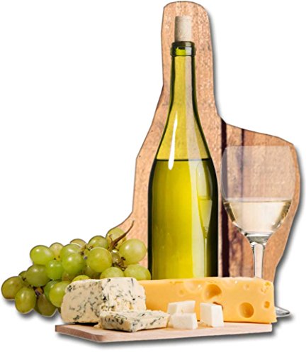 Magnettafel Wein Landhaus – Stilvolle Design Metall Magnetpinnwand 60×40 cm – Memoboard Pinnwand mit Motiv: Küche Essen & Trinken Landwein – inkl. 8 Magnete Weinfass und Weinflaschen für Magnetwand – Original GUMA Magneticum® - 7