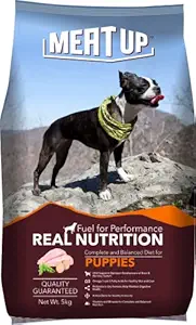 Meat Up Puppy Dog Food, 5 kg (Buy 1 Get 1 Free)