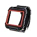 Produktbild Schwarz+Rot Hochwertiges Kunststoff/Silikon Uhr Armband Ersatzbänder für Fitbit Blaze Uhr Zubehör