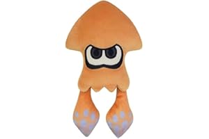 Together Plus Splatoon Tintenfisch Plüschtier orange 23cm – Kuschelweiches, Detailgetreues Sammlerobjekt für Nintendo Fans
