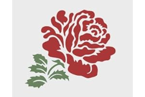 CFSUPPLIES RED ROSE 1 (A4) Airbrush, Wall Art , Paint Stencil, Genuine Mylar Re-Useable 125 micron