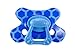 Large Dental Soother Semi Filled Solid Blue Print 12+ months