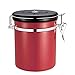 Produktbild Eulan 1.5L Stainless Steel Coffee Container, Vacuum Sealed Storage Canister with CO2 Vent for Coffee Beans, Tea (Red) Container