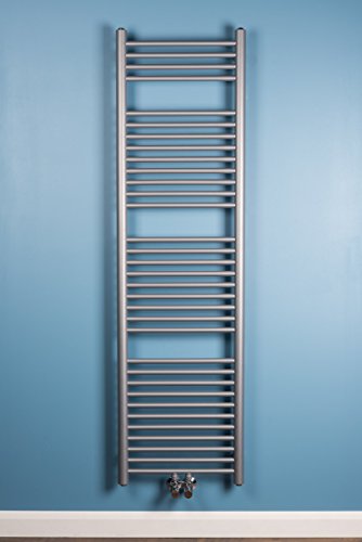 Handtuchheizkörper Badheizkörper 1600x450mm Silber gerade - 5