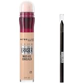 Maybelline New York Instant Anti Age Eraser Kapatıcı 01 Light &amp; Mini Tattoo Liner Gel Pencil Makyaj Seti