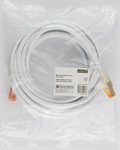 mumbi 10m CAT.5e Ethernet Lan Netzwerkkabel – CAT.5e (RJ-45) 10 Meter Kabel in weiss - 6