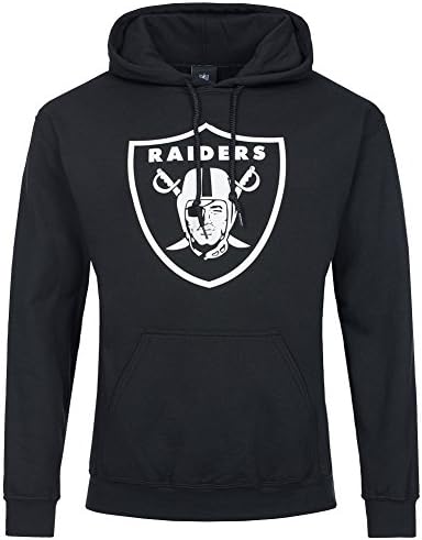 American Sports Merchandise Men's Official Oakland Raiders Logo T-Shirt, Black, Medium
