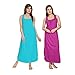 Be You Cotton Blue-Magenta Women Slip gown Combo Pack of 2 RS.1005.00