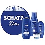 Cuidado integral: la crema Nivea Care de este set de regalo Nivea es adecuada para el cuidado de la piel de la cara y el cuerpo, cuida intensamente y no engrasa.
