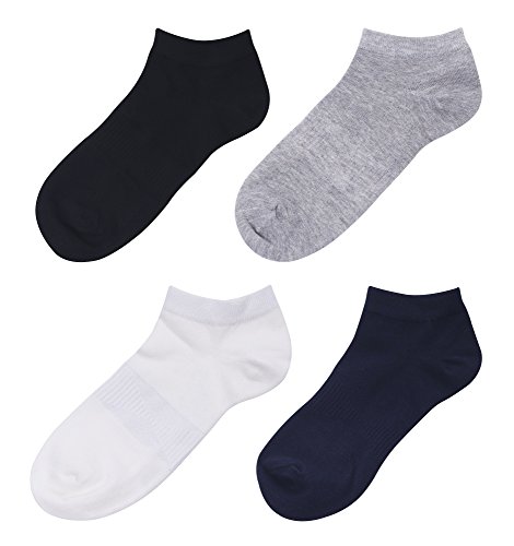 DEBAIJIA 8 Pares Calcetines Cortos Calcetines de Tobilleros Barco Casual Para Hombre Algodón Rico Deporte Gimnasio Transpirable Durable Cómodo