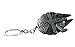Produktbild Star Wars Zubehör – Palladium Millenium Falcon Kette, Starship Key Ring