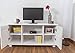 Produktbild TV-Element Massivholz Farbe: Weiß 55x118x47 cm
