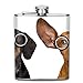 Produktbild Gxdchfj Couple of Dumb Silly Dachshund Sausage Dog Wearing Funny Nerd Glasses Isolated On White 304 Stainless Steel Flask 7oz