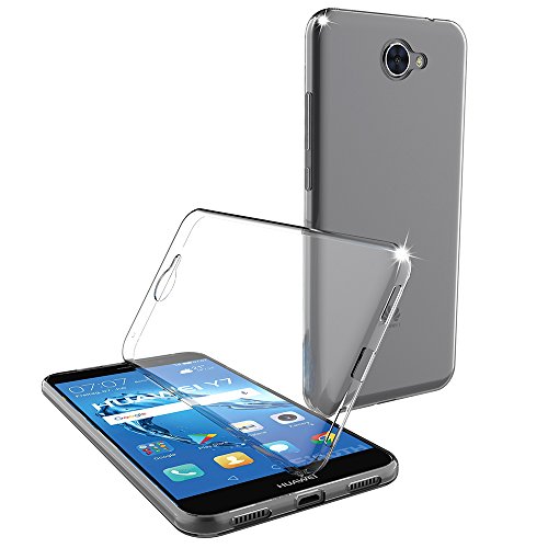 Funda Huawei Y7 2017  EJBOTH TPU Funda Flexible Tel  fono Carcasa Protectora espalda Protecci  n Transparente - Antideslizante Rasgu  o Resistente Impermeable