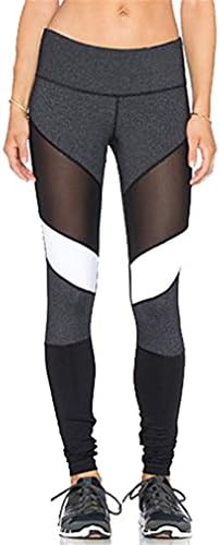 KTFYIUK S-XL Black White Color Patchwork Leggings Fitness Pants Trousers Legins Big Size Elasticity Women Mesh Leggings