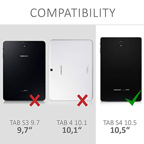 kwmobile Samsung Galaxy Tab S4 10.5 Hülle - Tablet Cover Case Schutzhülle für Samsung Galaxy Tab S4 10.5 mit Ständer
