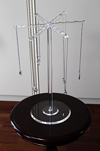 Estellani® hoher Schmuckständer „Karussell“ Höhe47cm, Schmuckhalter, Kettenständer, Jewelry Display, Schmuckaufbewahrung, Kettenaufbewahrung, Schmuckdisplay, Armbandhalter, Collierständer - 7
