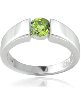 Eleganter Ring mit Peridot, Sterling Silber