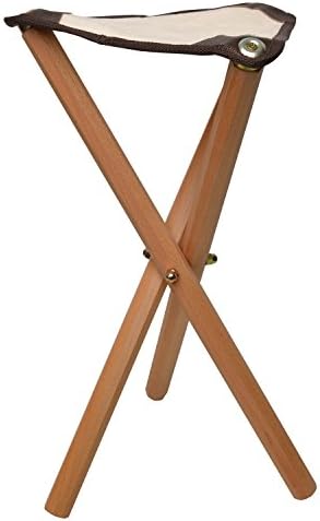 Artina Collapsible Artists Painting Stool Chaumont Portable Three Leg Tripod Seat with Saddle 50cm tall
