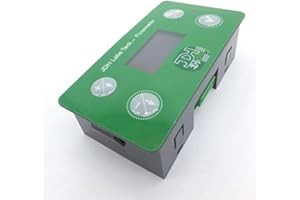 JDH LABS TECH Débitmètre Compteur de litres Totalisateur avec alarme programmable entrée de réinitialisation port de surveillance capteur de débit (DN15)