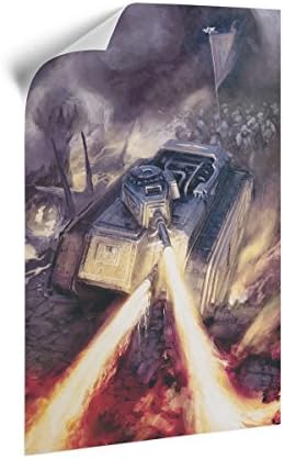 Warhammer Art Hellhound-A3 Removable Canvas Poster Official Games Workshop Merchandise, White, 42 x 30 x 0.2 cm