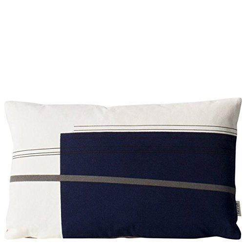 Ferm Living - Kissen Colour Block 2 (Klein) - mit Füllung - 100 % Baumwolle 40 x 25 cm